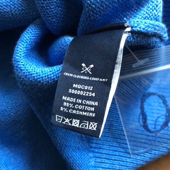 NWT Crew clothing company blue sweater #E - Picture 3 of 7